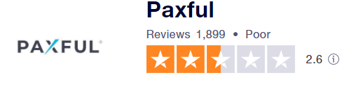Paxful star rating